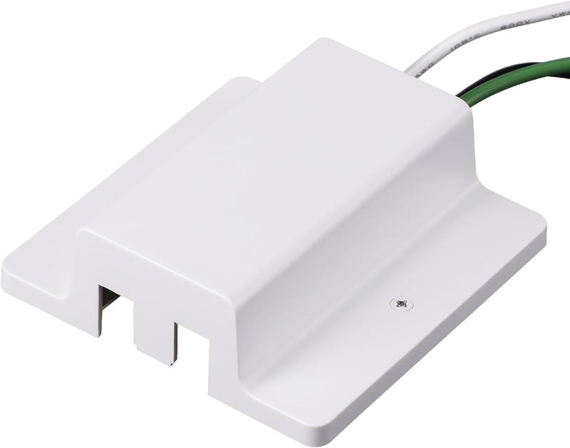 LEONLITE H Track Floating Canopy Connector, H Type Single Circuit 3-Wire-1 Track Lighting Kit, UL Listed, Compatible with Halo Track Rail System, Flame Retardant Material, Flexible Accesories, White - Image 1